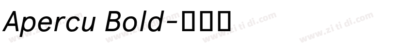 Apercu Bold字体转换